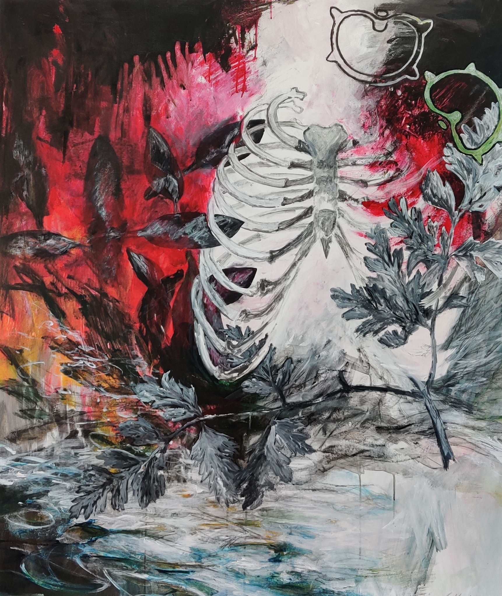 Hvad mosen gemmer 110 x 130 cm